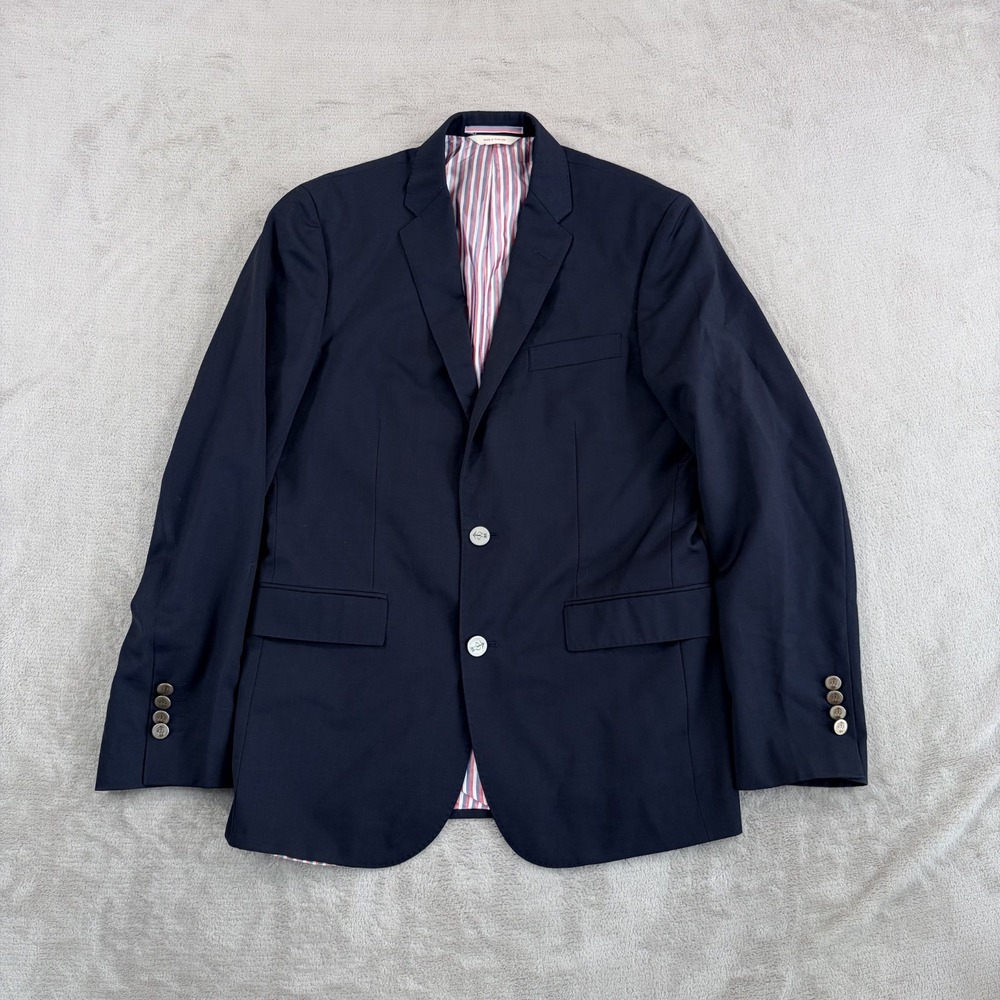 Brooks Brothers Red Fleece Blazer in Navy Wool Marzotto Italian Fabric Men 38R